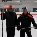 Bruce Boudreau returns to DC to hang out with Craig Laughlin. (Ben Sumner)