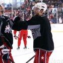 Alzner still pumped up from his fight the night before. (Alena Schwarz)