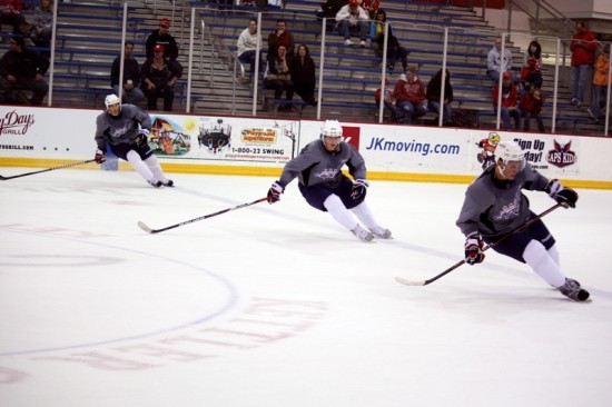 IMG_7265 Brooks Laich, Nicklas Backstrom and Alexander Semin