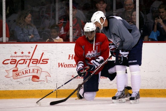 IMG_7277 Alex Ovechkin and Brooks Laich