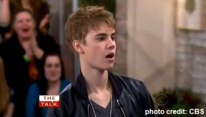 Justin Bieber surprised face