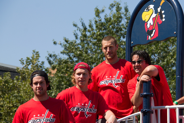 Green Backstrom Laich and Elliot in the Morning at the 2012 Playground Build